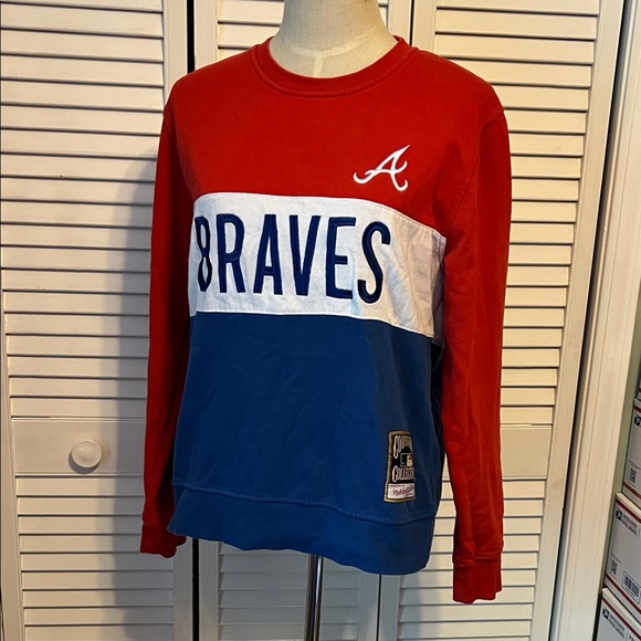 Atlanta Braves Mitchell & Ness Cooperstown Sweatshirt - Picture 1 of 8